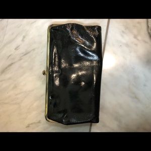 Black leather wallet